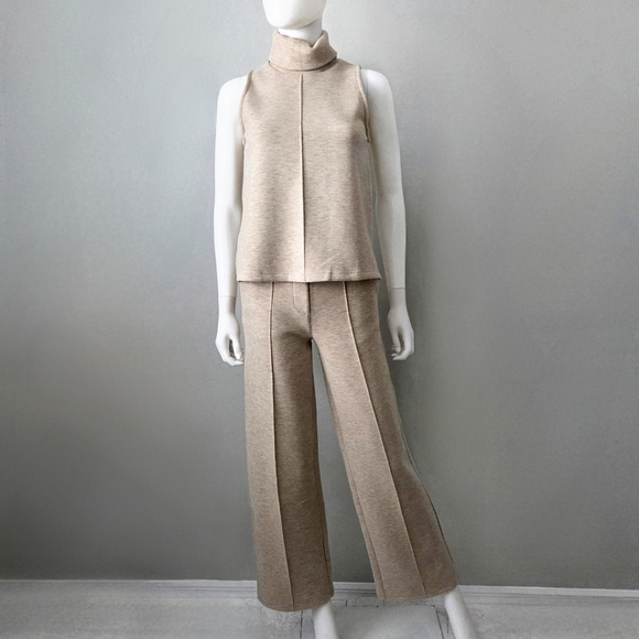 OGL Pants - OGL NWT 2 Pcs Set FuzzLuxe Split Hem Top & High Waisted Straight Leg Pant, Sz XS